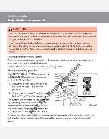 toyota aurion 2009 2010 & 2011 owners manual